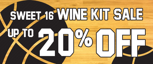 Sweet 16 Sale: Up to 20% OFF Wine Kits