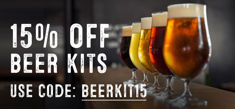 15% Off Beer Kits!