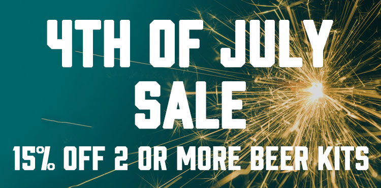 4th Of July Sale: 15% OFF Two or More Beer Kits!
