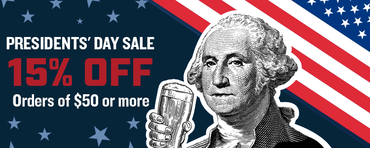 15% OFF Presidents' Day Sale